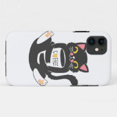 Coques Case-Mate iPhone Chat embrassant une tasse de café - Choisir colo a (Dos (Horizontal))