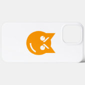 Coques Case-Mate iPhone Chat Emoji au sourire (Verso (horizontal))