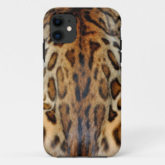 Coque iPhone 11 chat/empreinte de léopard du Bengale du cas