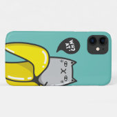 Coques Case-Mate iPhone Chat en banane (Dos (Horizontal))