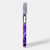 Coques Case-Mate iPhone Chat en fil de pourpre et fleurs (Verso / Droite)