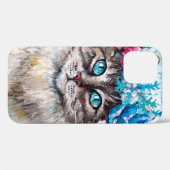 Coques Case-Mate iPhone Chat en fleur de couronne d'huile peinture sur toi (Verso (horizontal))