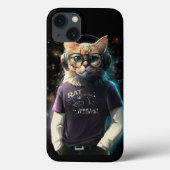Coques Case-Mate iPhone Chat en t-shirt, casques et lunettes (Verso)