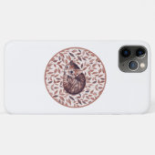 Coques Case-Mate iPhone Chat endormi. Aquarelle (Dos (Horizontal))