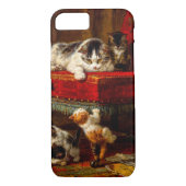 Coques Case-Mate iPhone Chat et chatons Jouer avec chaise (Dos)