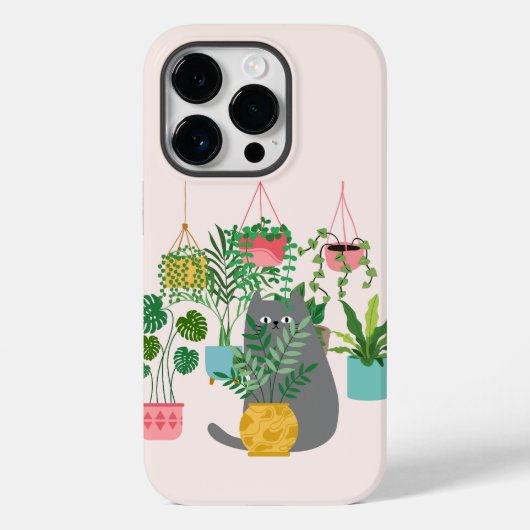 Coques Case-Mate iPhone Chat et Plantes (Verso)