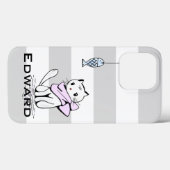 Coques Case-Mate iPhone Chat et poisson blanc testé (Verso (horizontal))
