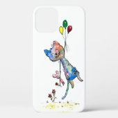 Coques Case-Mate iPhone Chat et souris Whimsical avec ballons (Verso)