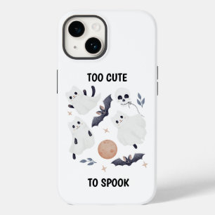 Coque Pour iPhone 14 Chat fantôme mignon Halloween trop mignon pour eff