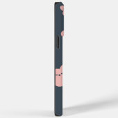 Coques Case-Mate iPhone Chat Fleur Rose | Chat au visage mignon | amateur (Verso / Droite)