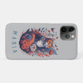 Coques Case-Mate iPhone Chat floral Nice Kitten personnalisé (Dos (Horizontal))