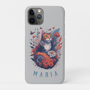 Case-Mate iPhone Case Chat floral Nice Kitten personnalisé