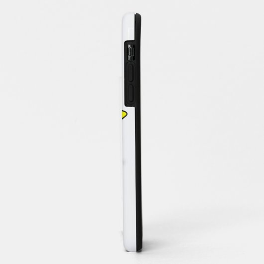 Coques Case-Mate iPhone Chat gras jaune (Dos/Gauche)