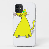 Coques Case-Mate iPhone Chat gras jaune (Dos)