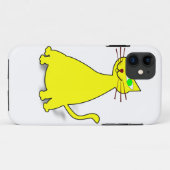 Coques Case-Mate iPhone Chat gras jaune (Dos (Horizontal))