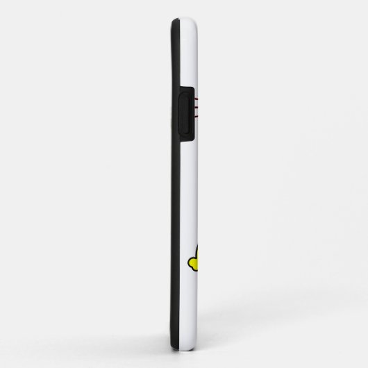 Coques Case-Mate iPhone Chat gras jaune (Dos/Droite)