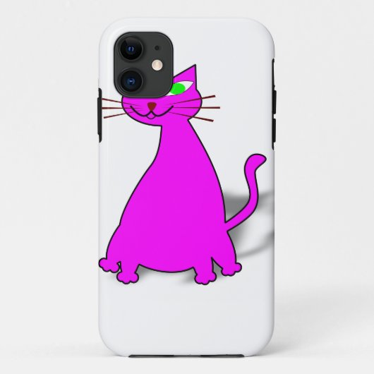 Coques Case-Mate iPhone Chat gras rose (Dos)