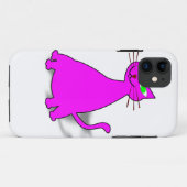 Coques Case-Mate iPhone Chat gras rose (Dos (Horizontal))