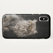 Coques Case-Mate iPhone Chat gris duveteux (Dos (Horizontal))