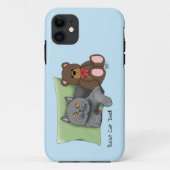 Coques Case-Mate iPhone Chat gris fête des pères (Dos)