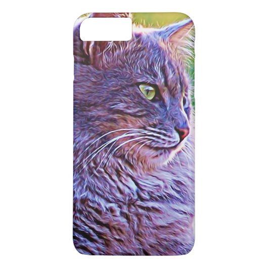 Coques Case-Mate iPhone Chat gris graphique magnifique (Dos)