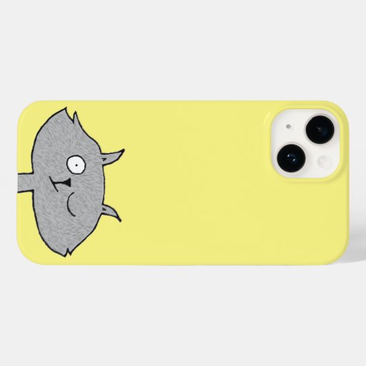 Coques Case-Mate iPhone Chat gris soyeux (Verso (horizontal))