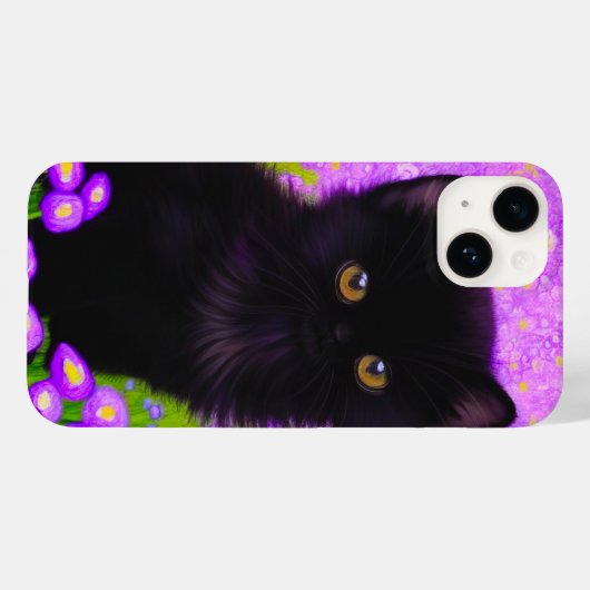 Coques Case-Mate iPhone Chat Gustav Klimt (Verso (horizontal))