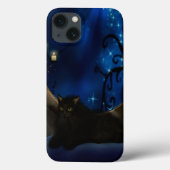 Coques Case-Mate iPhone Chat Imaginaire bleu de minuit (Verso)