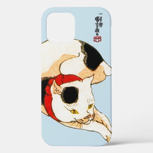 Coques Case-Mate iPhone Chat japonais, Kuniyoshi (couleur variable) (Verso)