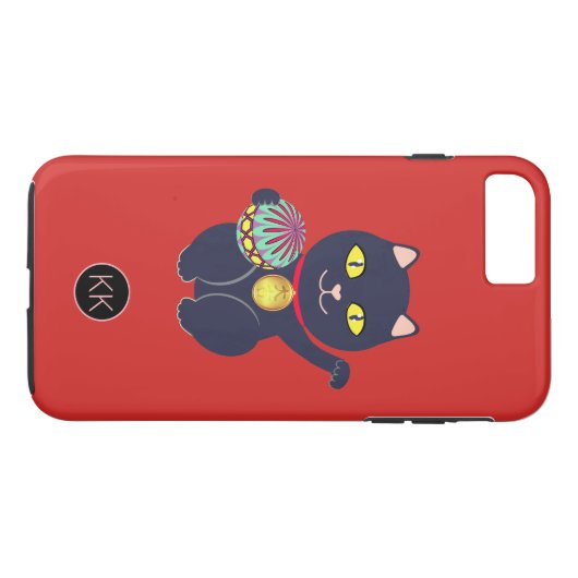 Coques Case-Mate iPhone Chat japonais Maneki-neko Lucky (Dos (Horizontal))