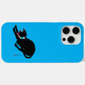 Coques Case-Mate iPhone Chat Japonais Noir à la baguette (Verso (horizontal))
