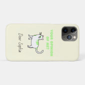 Coques Case-Mate iPhone Chat Jaune Haughty (Dos (Horizontal))