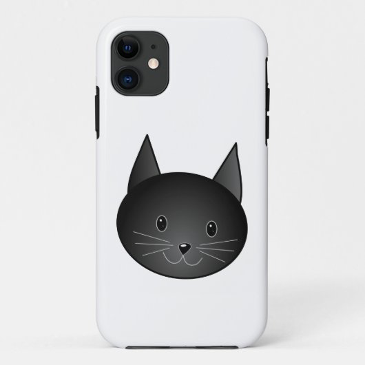 Coques Case-Mate iPhone Chat. Kitty. noir mignon (Dos)
