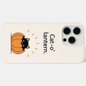 Coques Case-Mate iPhone Chat-Lanterne Chat Noir Citrouille Halloween iPhon (Verso (horizontal))