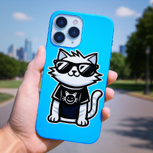 Coques iPhone 16 Chat le plus frais du monde avec lunettes de solei