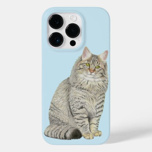 Coques Case-Mate iPhone Chat Longhair Tabby (Verso)