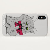 Coques Case-Mate iPhone Chat mathématique à gauche (Dos (Horizontal))
