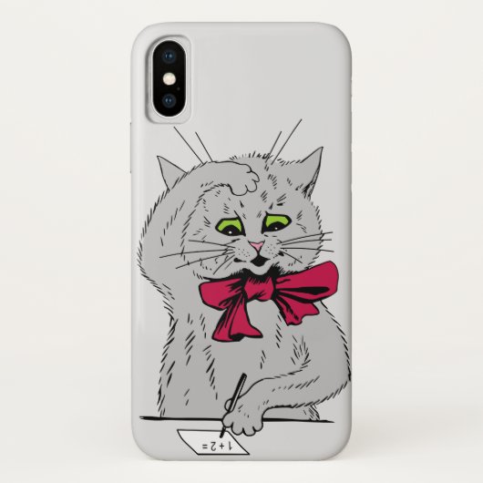 Coques Case-Mate iPhone Chat mathématique à gauche (Dos)