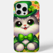 Coques Case-Mate iPhone Chat mignon/chaton Saint Patrick's Day (Verso)