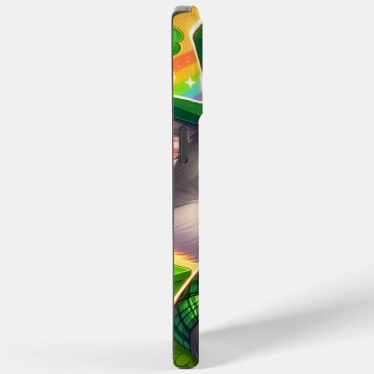 Coques Case-Mate iPhone Chat mignon/chaton Saint Patrick's Day (Verso / Droite)