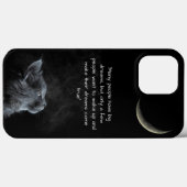 Coques Case-Mate iPhone chat mignon, croissant de sagesse (Verso (horizontal))