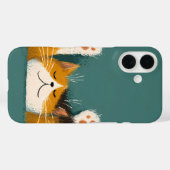 Coques Case-Mate iPhone Chat mignon drôle de nappe (Verso (horizontal))