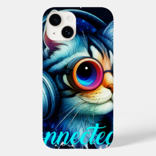 Coque Pour iPhone 14 chat mignon drôle dessin animé cool animaux animés