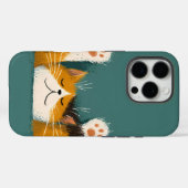 Coques Case-Mate iPhone Chat mignon drôle qui fait la sieste (Verso (horizontal))