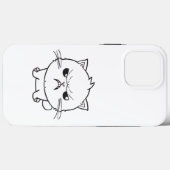 Coques Case-Mate iPhone Chat mignon en colère qui baisait. (Verso (horizontal))