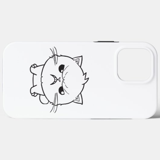 Coques Case-Mate iPhone Chat mignon en colère qui baisait. (Verso (horizontal))