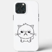 Coques Case-Mate iPhone Chat mignon en colère qui baisait. (Verso)