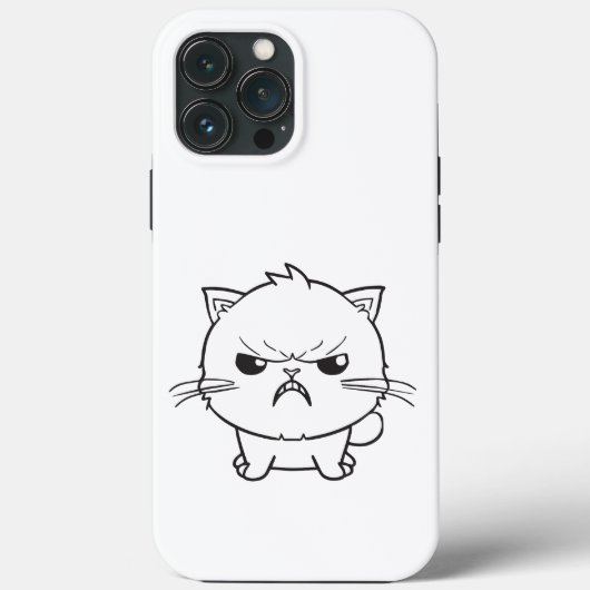 Coques Case-Mate iPhone Chat mignon en colère qui baisait. (Verso)
