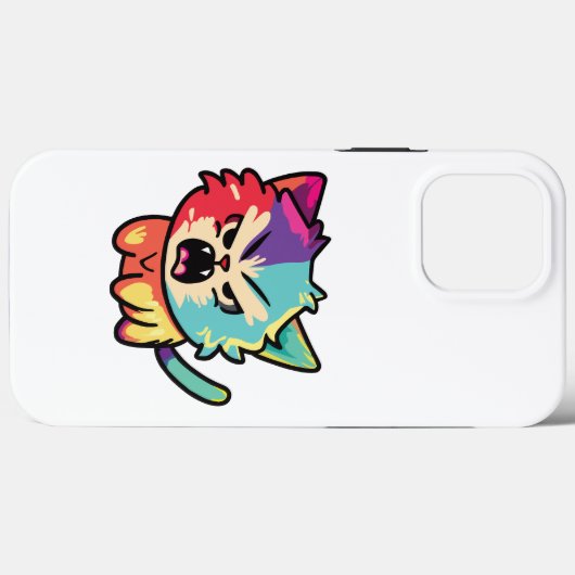 Coques Case-Mate iPhone Chat mignon en colère qui baisait. (Verso (horizontal))