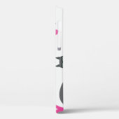 Coques Case-Mate iPhone Chat mignon : illustration en lettres d'amour. (Verso / Gauche)